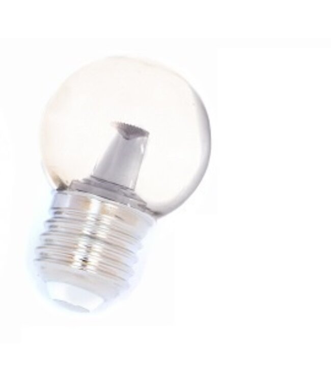 E27 1,5w Glühbirnenlampe, 90 Lumen, transparente Haube mit Linse, 2650K Warmweiß