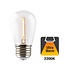 E27 1w Glühlampe, 35 Lumen, transparente Haube, 2200K Flamme
