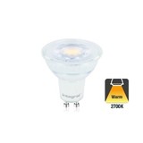 GU10 4,7w, 390 Lumen, 2700K Warm Wit, Glas, 2 Jaar Garantie