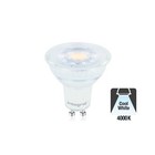 GU10 4,7w, 390 Lumen, 4000K Neutraal Wit, Glas, 2 Jaar Garantie