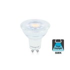 GU10 4,7w, 390 Lumen, 6500K Daglicht Wit, Glas, 2 Jaar Garantie