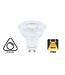 GU10 3,6w, 400 Lumen, 2700K Warm Wit, Glas, Dimbaar 2 Jaar Garantie