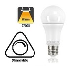 E27 12w Classic Globe, 1060 Lumen, 2700K Warm Wit, Dimbaar, 2 Jaar Garantie