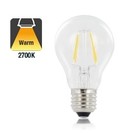 E27 4w Filament A60, Classic Globe, 470 Lumen, 2700K Warm Wit, 2 Jaar Garantie