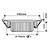 LED-Einbaustrahler 5w Flat Quadrat, 450 Lumen, 2700K, schwenkbar, IP44, dimmbar, CRI90, Stahlhalterung, Lochgröße 75mm, 2 Jahre Garantie