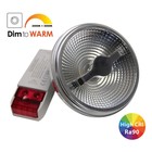 G53 AR111 LED Spot 12w, 700 Lumen, Dim To Warm, 45°, CRI90, inkl. Led Driver, dimmbar, 2 Jahre Garantie