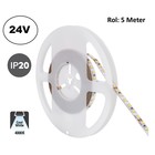 Led Strip ROL 5 Meter 2835SMD, 10,5w/m, 120 led/m, 1100Lm/m, 4000K Neutraal wit, 24v, IP20, 8mm, 2 Jaar garantie