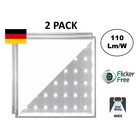 2 Pack - Backlite Led-Panel 62x62 cm, 40 W, 4400 Lumen, 4000 K Neutralweiß, flimmerfrei, 3 Jahre Garantie