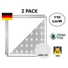 2 Pack - Backlite Led Paneel 62x62 cm, 40w, 4400 Lumen, 3000K Warm Wit, UGR<19, Flikkervrij, 3 Jaar Garantie