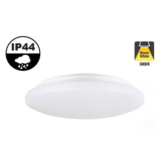 Led-Deckenleuchte 12w, 1100 Lumen, 3000K Warmweiß, IP44, Ø250mm, 2 Jahre Garantie