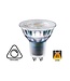 GU10 5.5w, 380 Lumen, 2200K Flamme, Glas, dimmbar 2 Jahre Garantie