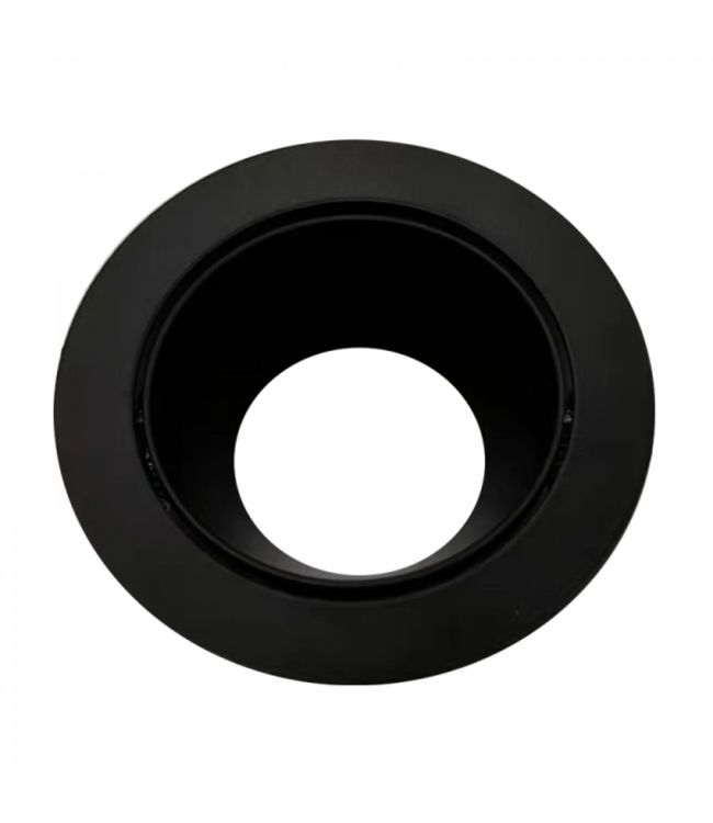 Led-Spot-Leuchte Schwarz, tief, schwenkbar, IP20, Klicksystem. Sägegröße 72mm