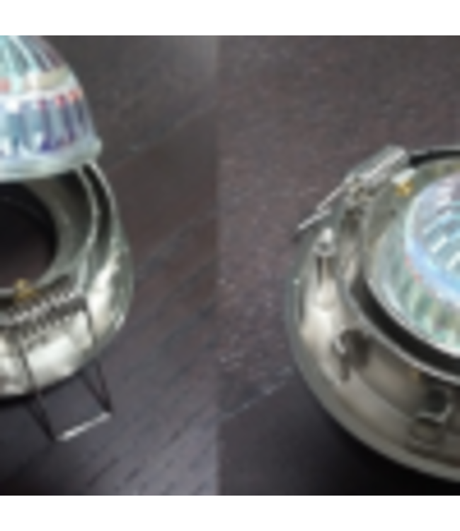 Led Spot Armatuur Zwart, Verdiept, Kantelbaar, IP20, Kliksysteem. Zaagmaat 72mm