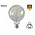 E27 Led Lamp 4w Edison, Globe 80, 2200K Flame, 180 Lumen, Dimbaar, Helder Glas, 2 Jaar Garantie