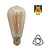 E27 Led Lamp 4w Edison, ST64, 2200K Flame, 180 Lumen, Dimbaar, Amber Glas, 2 Jaar Garantie