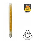 E27 Led Lamp 4w Edison, Tube, 2500K Extra Warm Wit, 180 Lumen, Dimbaar, Amber Glas, 2 Jaar Garantie