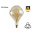 E27 Led Lamp 6w Edison, Big, 2500K Flame, 420 Lumen, Dimbaar, Amber Glas, 2 Jaar Garantie