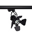 3-Phasen Rail SpotLight mit GU10-Sockel, schwarzes Gehäuse