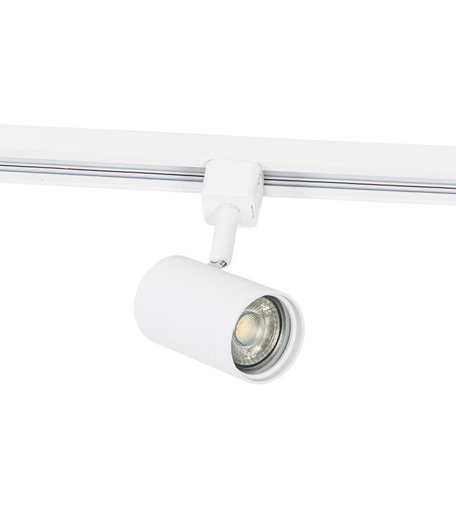 1-Phasen-Schienenstrahler Modern mit GU10-Sockel , Gehäuse weiß