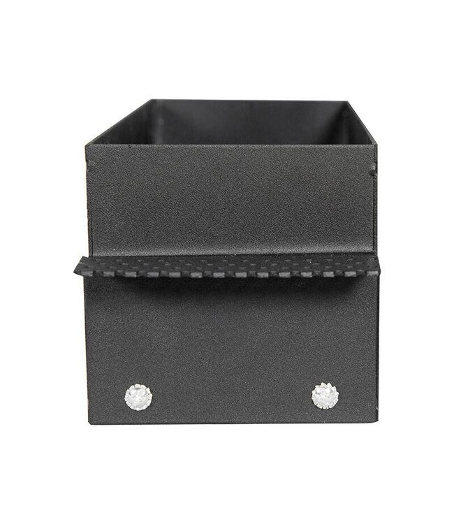 Trimless Einbaustrahler, Lochgröße 189x89mm, schwarz, inkl. Stuckkante (2x GU10 50mm Spot)