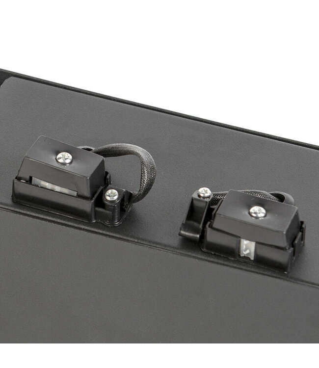 Trimless Inbouw Spot Armatuur, gatmaat 189x89mm, Zwart, incl. Stucrand (2x GU10 50mm spot)