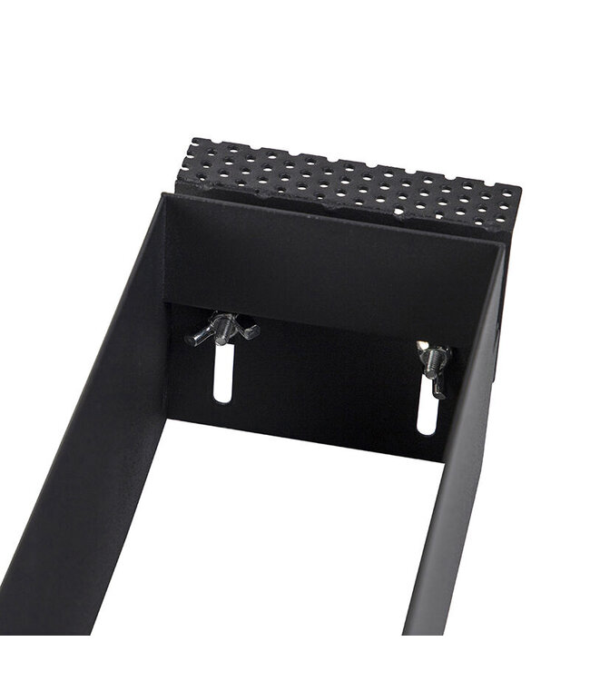 Trimless Inbouw Spot Armatuur, gatmaat 270x89mm, Zwart, incl. Stucrand (3x GU10 50mm spot)