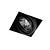 Trimless Einbaustrahler, Lochgröße 157x157mm, schwarz, inkl. Stuckrand (1x GU10 AR111 Spot)