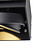 Trimless Einbaustrahler, Lochgröße 157x157mm, schwarz, inkl. Stuckrand (1x GU10 AR111 Spot)