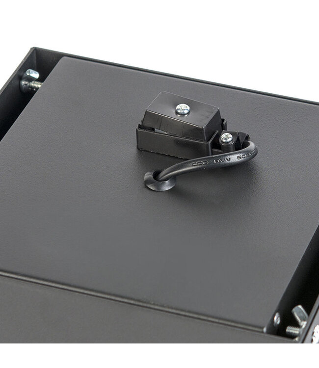 Trimless Inbouw Spot Armatuur, gatmaat 157x157mm, Zwart, incl. Stucrand (1x G53 AR111 spot)