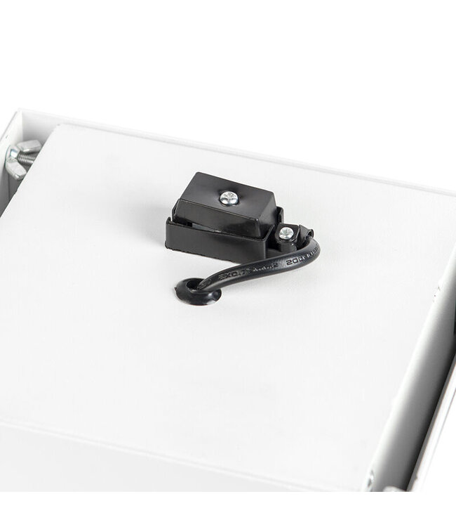 Trimless Inbouw Spot Armatuur, gatmaat 157x157mm, Wit, incl. Stucrand (1x G53 AR111 spot)