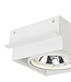 Trimless Inbouw Spot Armatuur, gatmaat 157x157mm, Wit, incl. Stucrand (1x G53 AR111 spot)