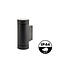 Wandarmatuur Versari up/down, Zwart/Antraciet, IP54, (2x GU10 spot)