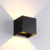 LED Wandlamp Cube 2x3 Watt, 2x 270 Lumen, Dimbaar, IP65, Zwart, 2 Jaar Garantie