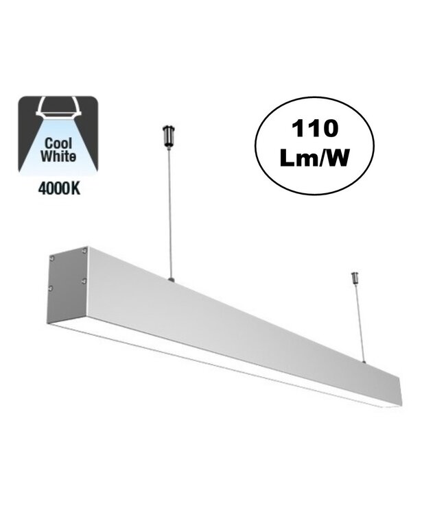 Led Linear Lamp 120cm, 36w, 3960 Lumen (110lm/w), Aluminium behuizing, 3 Jaar Garantie