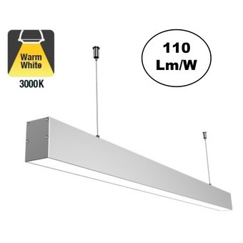 Led Linear Lampe 150cm, 48w, 5280 Lumen (110lm/w),  Aluminiumgehäuse, 3 Jahre Garantie
