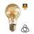 E27 Led Lampe 4w Edison, A60, 2200K Flamme, 270 Lumen, dimmbar, Braunglas, 2 Jahre Garantie