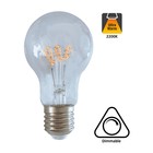 E27 Led Lampe 4w Edison, A60, 2200K Flamme, 160 Lumen, dimmbar, Klarglas, 2 Jahre Garantie