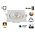 Inbouw LED Spot 5w Flat Vierkant, 450 Lumen, 2700K, Kantelbaar, IP44, Dimbaar, CRI90, Wit Armatuur, Gatmaat 75mm, 2 Jaar Garantie