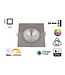 LED-Einbaustrahler 5w Flat Quadrat, 450 Lumen, Dimmen zum Erwärmen, Schwenkbar, IP54, dimmbar, CRI90, Stahlhalterung, Lochgröße 75mm, 2 Jahre Garantie