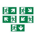 Set Losse Pictogram Inbouw en Opbouw  Noodverlichting (3 Varianten)