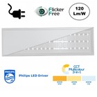 Back-lit LED-Panel 30x120cm, 32w, 3800 Lumen (120lm/w), Farbwechsel (3000/4000/6000K), flimmerfreier Philips-Treiber, Plug-and-play, 3 Jahre Garantie
