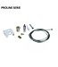 Proline Serie - 3 Fase Rail Ophangset met Plafondbeslag - Wit