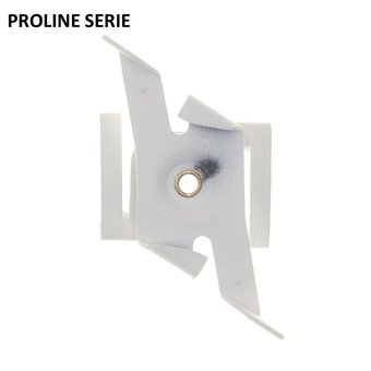 Proline Serie - 3-Phasen-Schiene 4-Leiter-System Deckenbefestigungen - Weiß