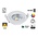 Inbouw LED Spot 5w Flat, 450 Lumen, 2700K, Kantelbaar, IP44, Dimbaar, CRI90, Wit Armatuur, Gatmaat 72mm, 2 Jaar Garantie