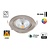 Inbouw LED Spot 5w Flat, 450 Lumen, 2200K, Kantelbaar, IP54, CRI90, Staal Armatuur, Gatmaat 75mm, 2 Jaar Garantie