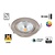 Inbouw LED Spot 5w Flat, 450 Lumen, 2500K, Kantelbaar, IP54, CRI90, Staal Armatuur, Gatmaat 75mm, 2 Jaar Garantie