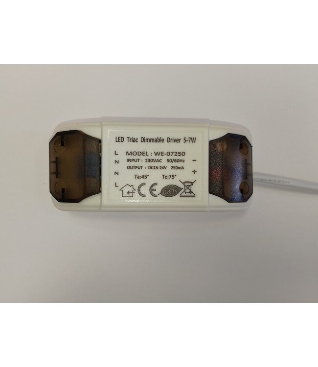 Inbouw LED Spot 5w Flat, 450 Lumen, 2700K, Kantelbaar, IP44, Dimbaar, CRI90, Zwart Armatuur, Gatmaat 72mm, 2 Jaar Garantie