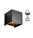 LED-Wandleuchte Cube 2x3 Watt, 2x 270 Lumen, dimmbar, IP65, Schwarz, 2 Jahre Garantie