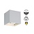 LED-Wandleuchte Cube 2x3 Watt, 2x 270 Lumen, dimmbar, IP65, Weiß, 2 Jahre Garantie