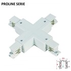 Proline Serie - 3-Phasen-Schiene 4-Draht X-Koppler - Weiß